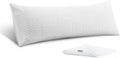 Firm Body Pillow with Cooling Cover for Pain Relief and Support