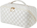 Travel Makeup Bag Large Capacity Cosmetic Pouch - Open Flat