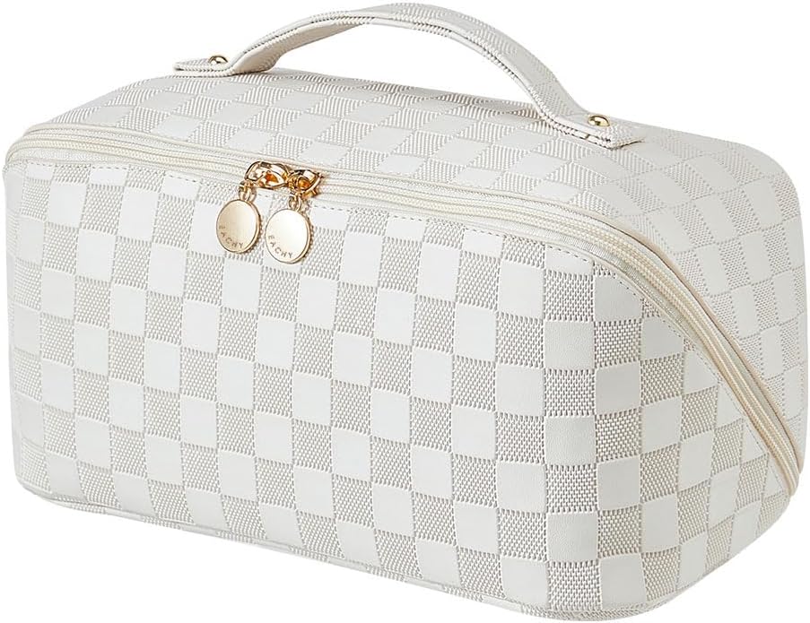 EACHY Travel Makeup Bag: Large Capacity Waterproof Pouch