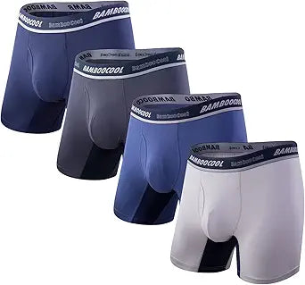 Bamboo Cool Men's Underwear Boxer Briefs for Everyday Comfort