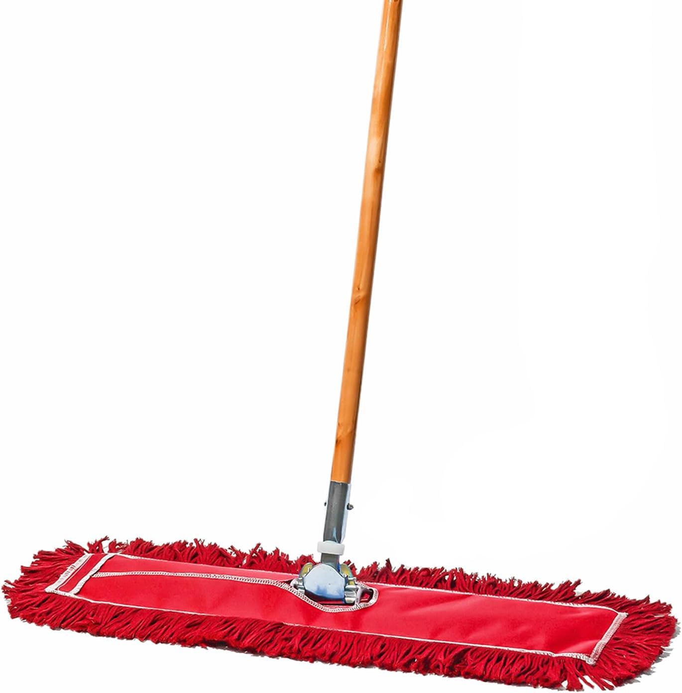 24 Inch Red Commercial Dust Mop for Efficient Floor Cleaning