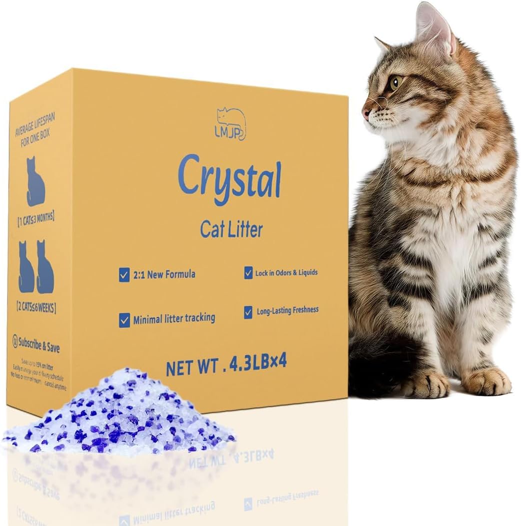 Crystal Cat Litter with Powerful Odor Control for Pets