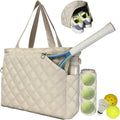 Tennis Tote Bags for Women with Shoe Compartment - Quilted 21L