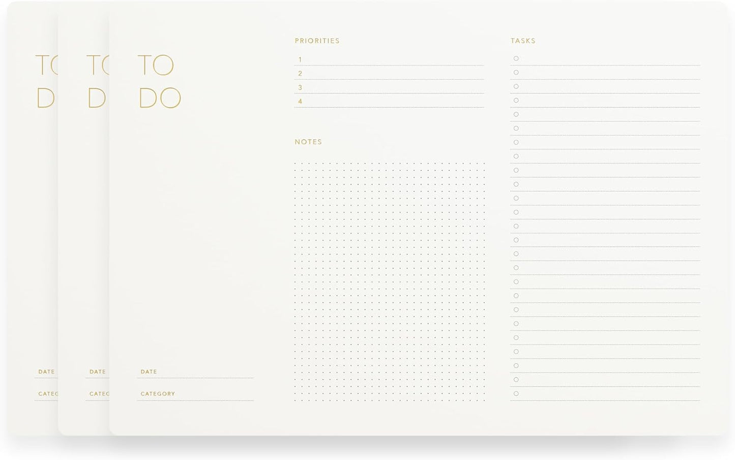 Elegant To Do List Notepad with Mouse Pad Feature for Daily Planning