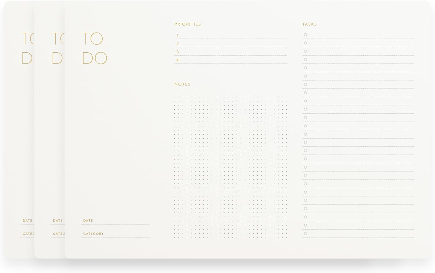 Elegant To Do List Notepad with Mouse Pad Feature for Daily Planning