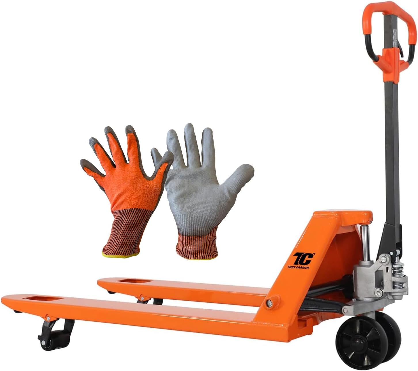 Tory Carrier Manual Pallet Jack with 5500 Lb Capacity for Heavy Duty