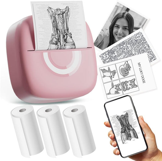 Bluetooth Mini Printer Bundle - Print Anywhere!