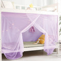 Eimilaly 8 Corner Bed Canopy - Dreamy Purple Comfort