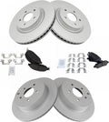 Front and Rear Brake Pad & Rotor Kit - Ceramic G-Coated Performance