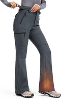 Women's Snow Ski Pants - Fleece Lined Water-Resistant Winter Fit