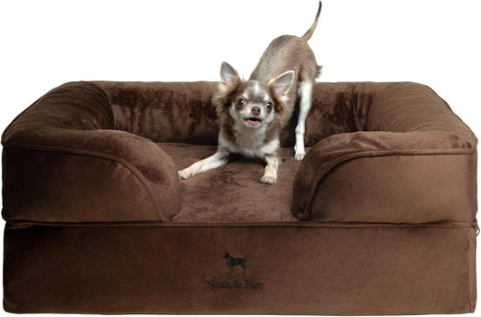 Orthopedic Dog Bed with Cooling Gel for Medium Size Pets