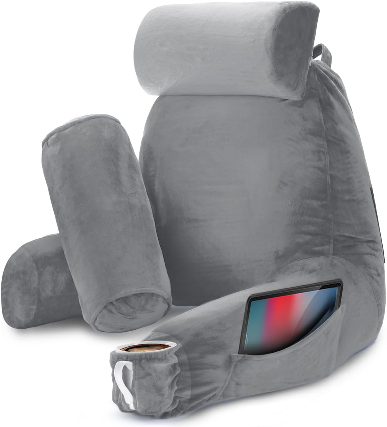 Nestl Reading Pillow with Shredded Memory Foam for Comfort