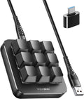 One-Handed Mechanical Keyboard - 9-Key Programmable Macro Pad