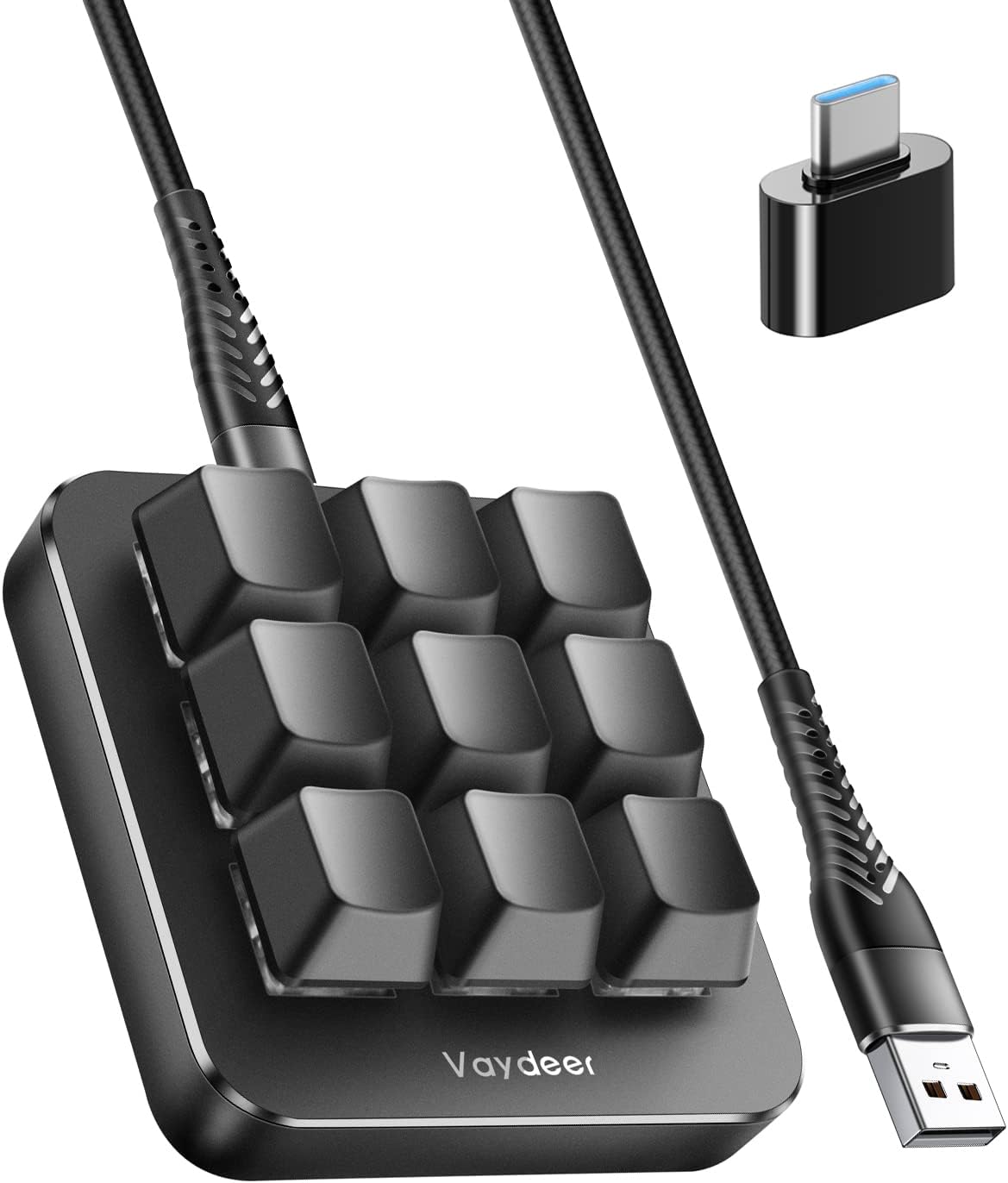 One-Handed Mechanical Keyboard with NKRO and Programmable Keys