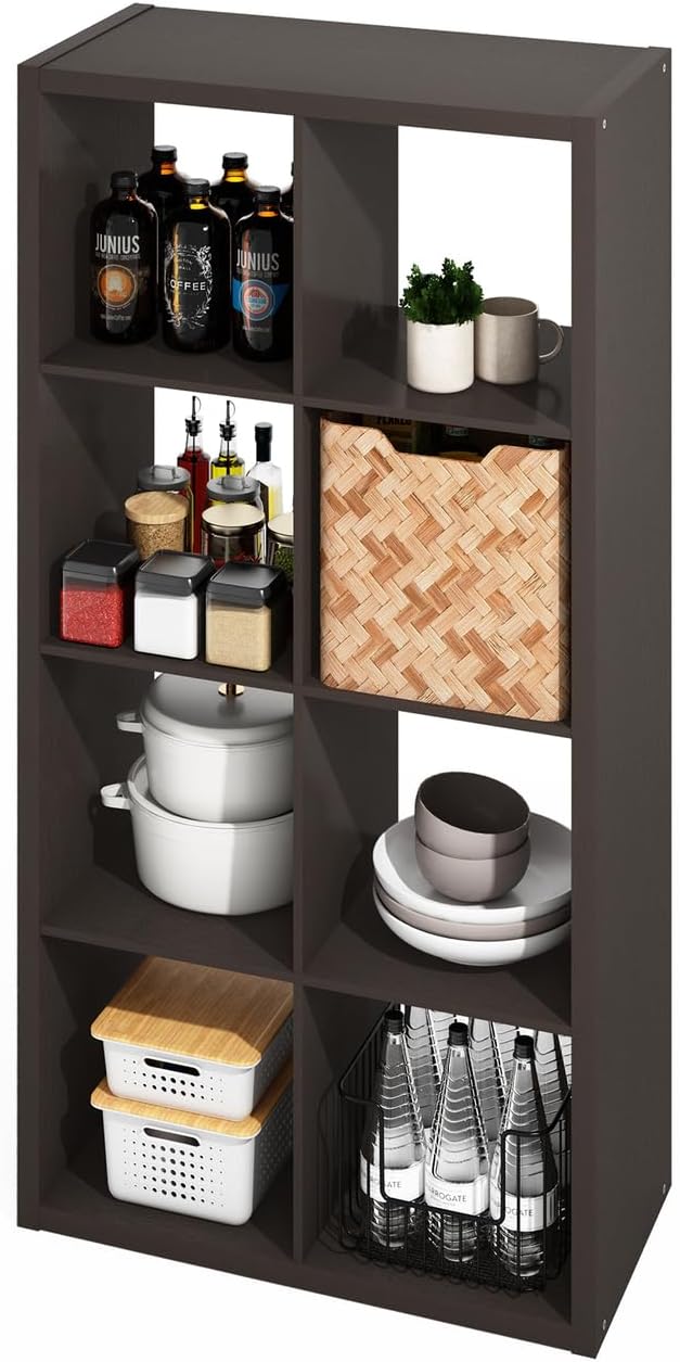 Furinno Hermite 8-Cube Open Shelves Kitchen Storage Solution