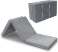 SINWEEK Tri-Folding Mattress Foam Topper 38 x 75 x 4 in - Space-Saving