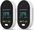 2-Pack Carbon Monoxide Detectors Plug-in CO and Gas - 4-in-1