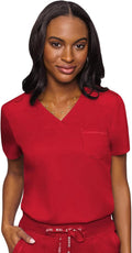 Med Couture V-Neck Scrub Top MC7448 - Modern Tuck-In Comfort Shoes