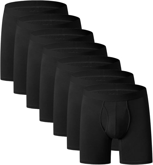 youlehe Men's Bamboo Viscose Boxer Briefs for Ultimate Comfort