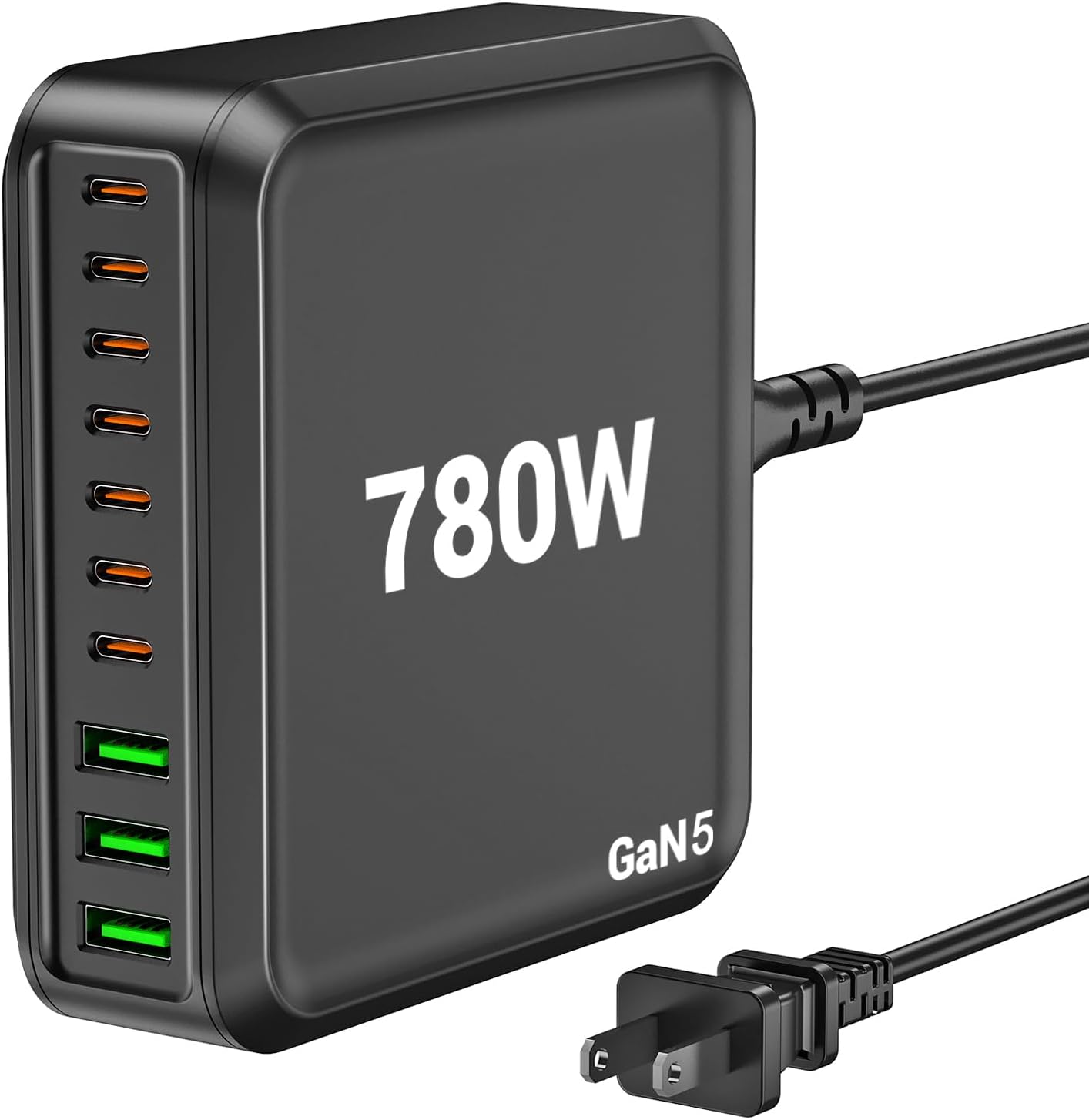 780W USB C Charger Block Fast 10-Port Charging Station Review