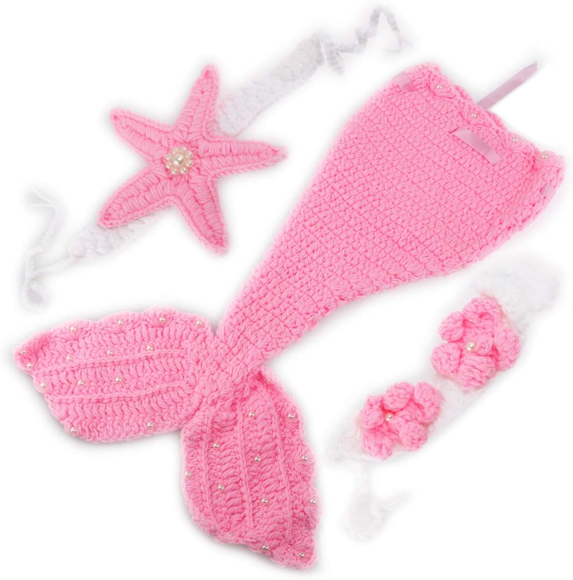Adorable Mermaid Outfit for Newborn Baby Photography Props