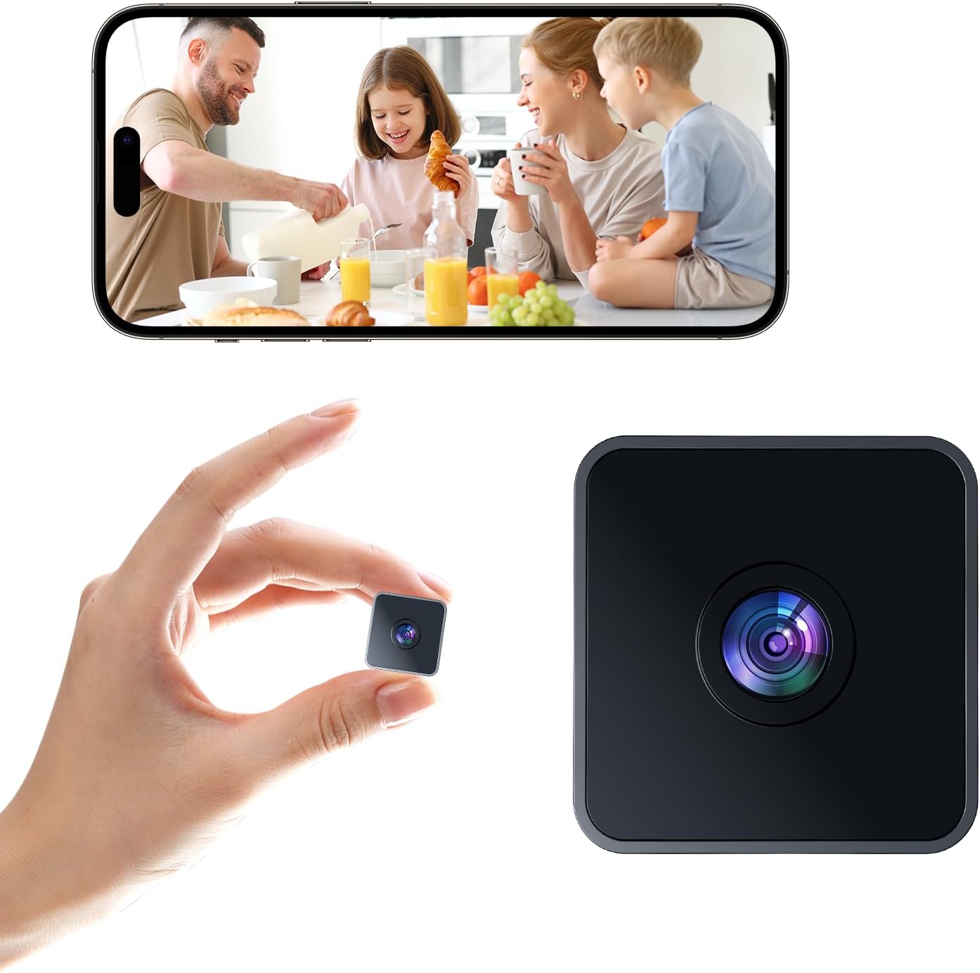 1080P Indoor Security Cam - Night Vision, 2025 Upgrade