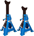 Car Jack Stands 2 Ton Double Locking with Large Base - Safe Support