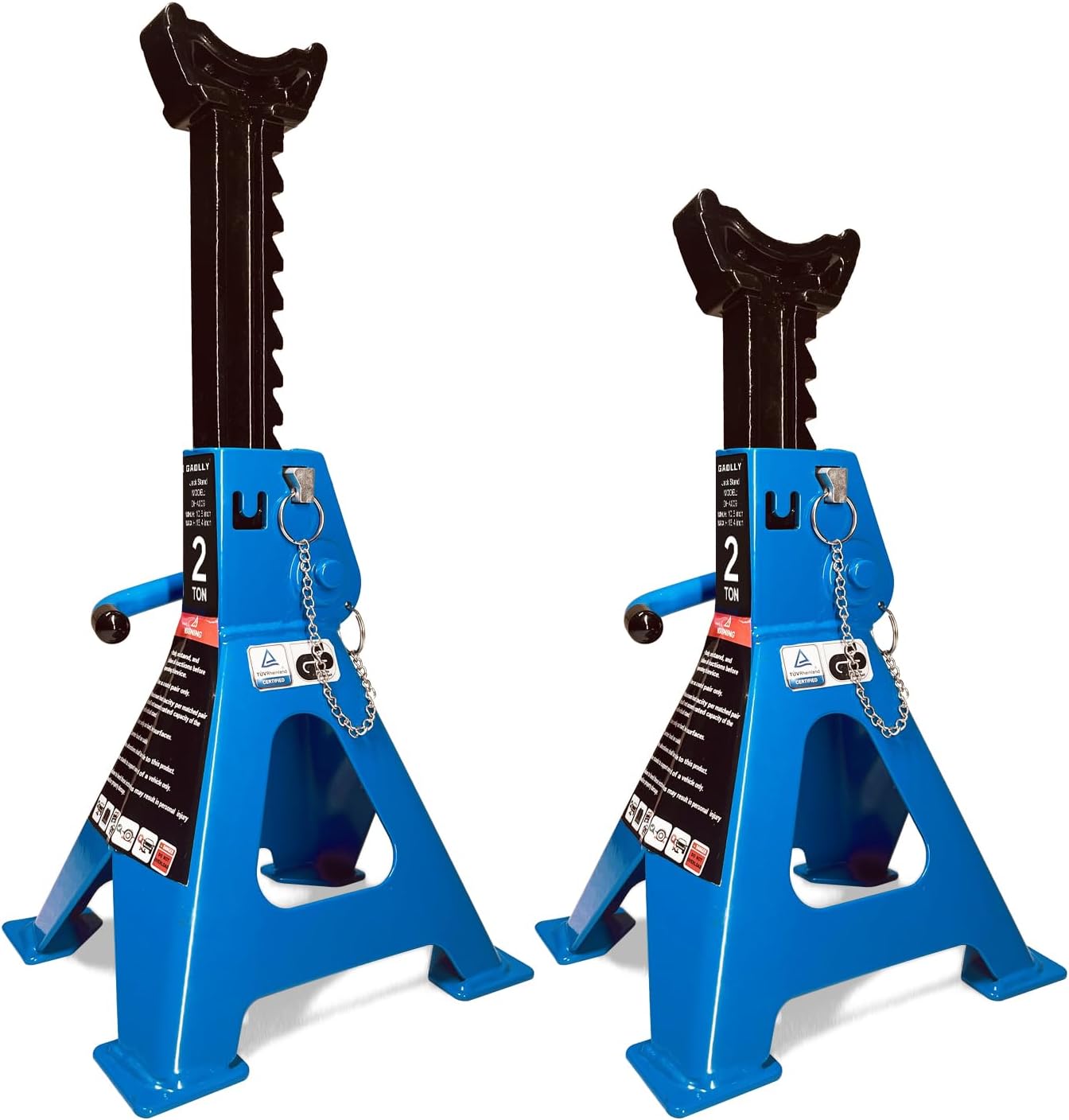 2 Ton Car Jack Stands with Double Locking for Safe Lifting
