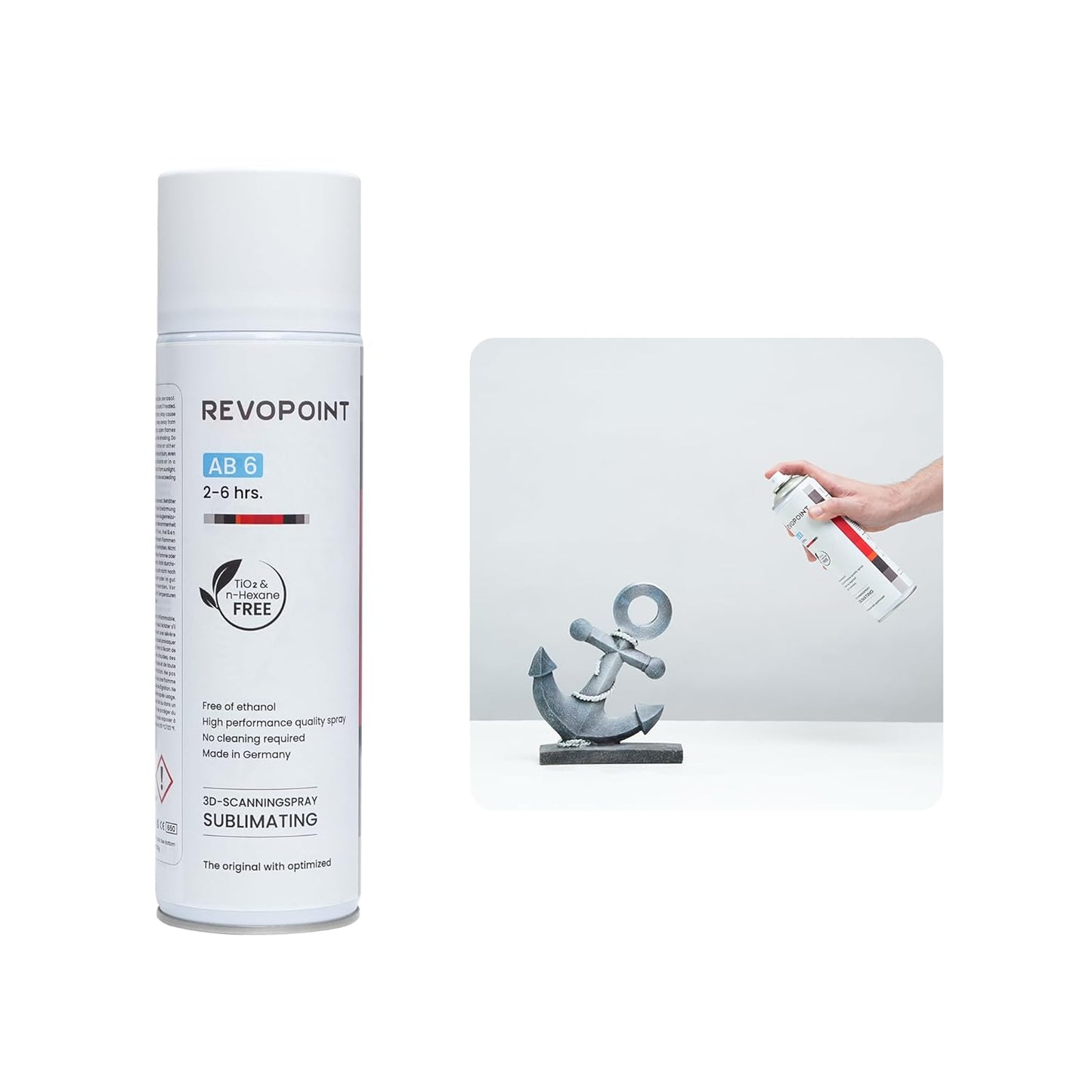 Revopoint 3D Scanning Spray for Transparent and Reflective Surfaces