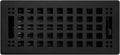 Contemporary Vent Cover 4 x 10 in Matte Black - Durable Cast Steel