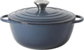 Enameled Cast Iron Dutch Oven 2.65 Qt - Ideal for Baking & Stews