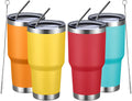 MEWAY 30oz Insulated Tumbler With Lids and Straws - Keeps Drinks Hot