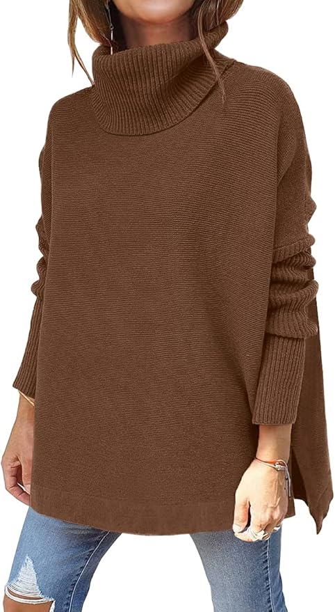 EFAN Women's Turtleneck Oversized Sweaters for Fall Fashion