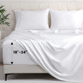 California King Sheet Set Extra Deep Pocket 18-24 in - Soft 1000 TC