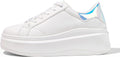 Women's Platform Fashion Sneakers Faux Leather - Low Top Comfort
