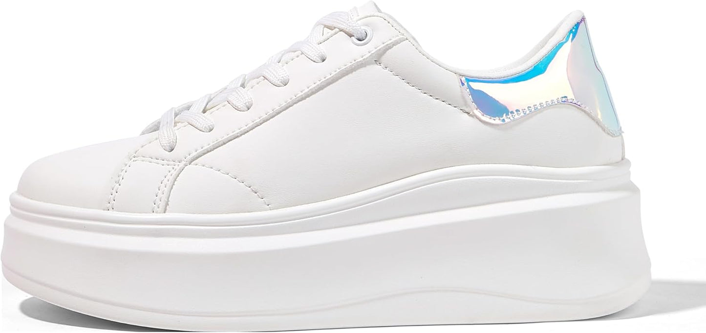 LUCKY STEP Women's Platform Fashion Sneakers for Casual Style