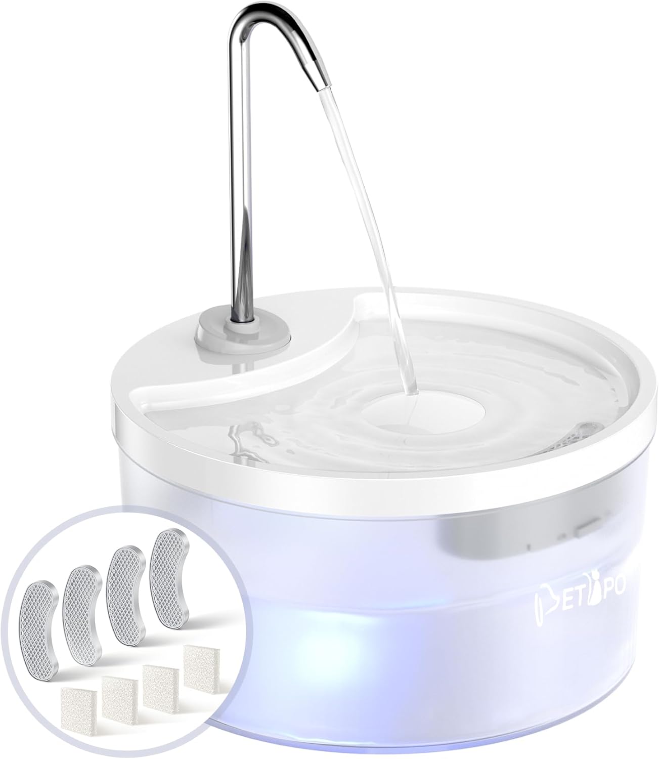 Cat Water Fountain with 3L Capacity for Healthy Hydration
