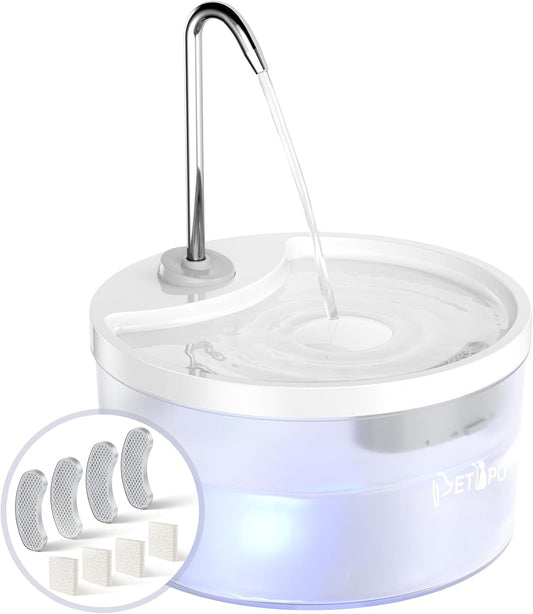 Cat Water Fountain with 3L Capacity for Healthy Hydration