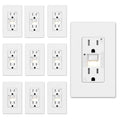 GFCI Outlet with Nightlight - Slim 15A Self-Test GFCI