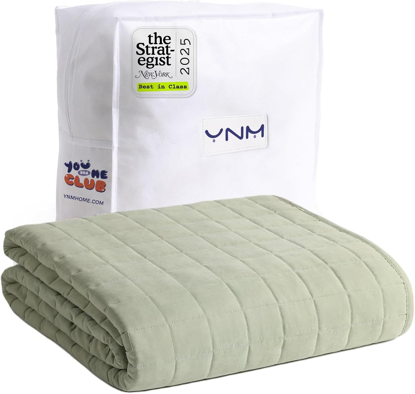 YnM Exclusive 25 lbs Weighted Blanket for Queen or King Bed