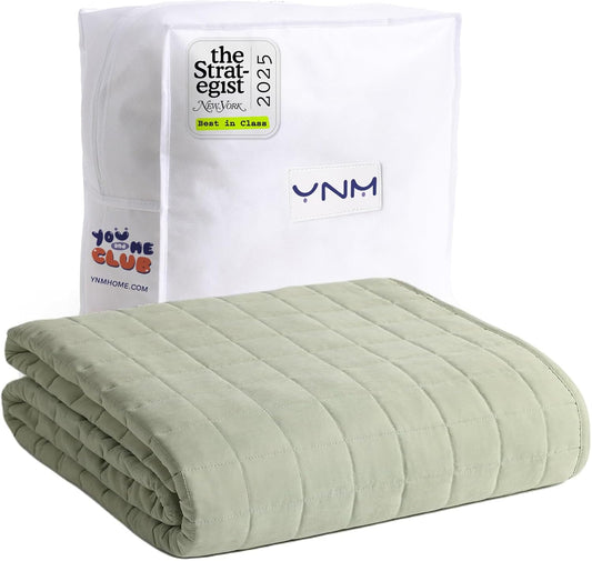 YnM Exclusive 25 lbs Weighted Blanket for Queen or King Bed
