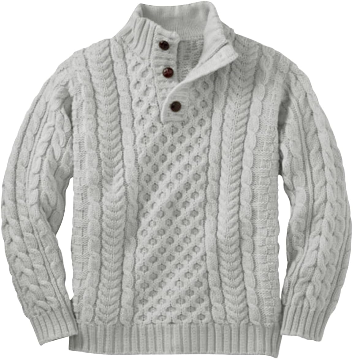 Makkrom Kids Mock Neck Pullover Sweater for Boys - Stylish Knitwear