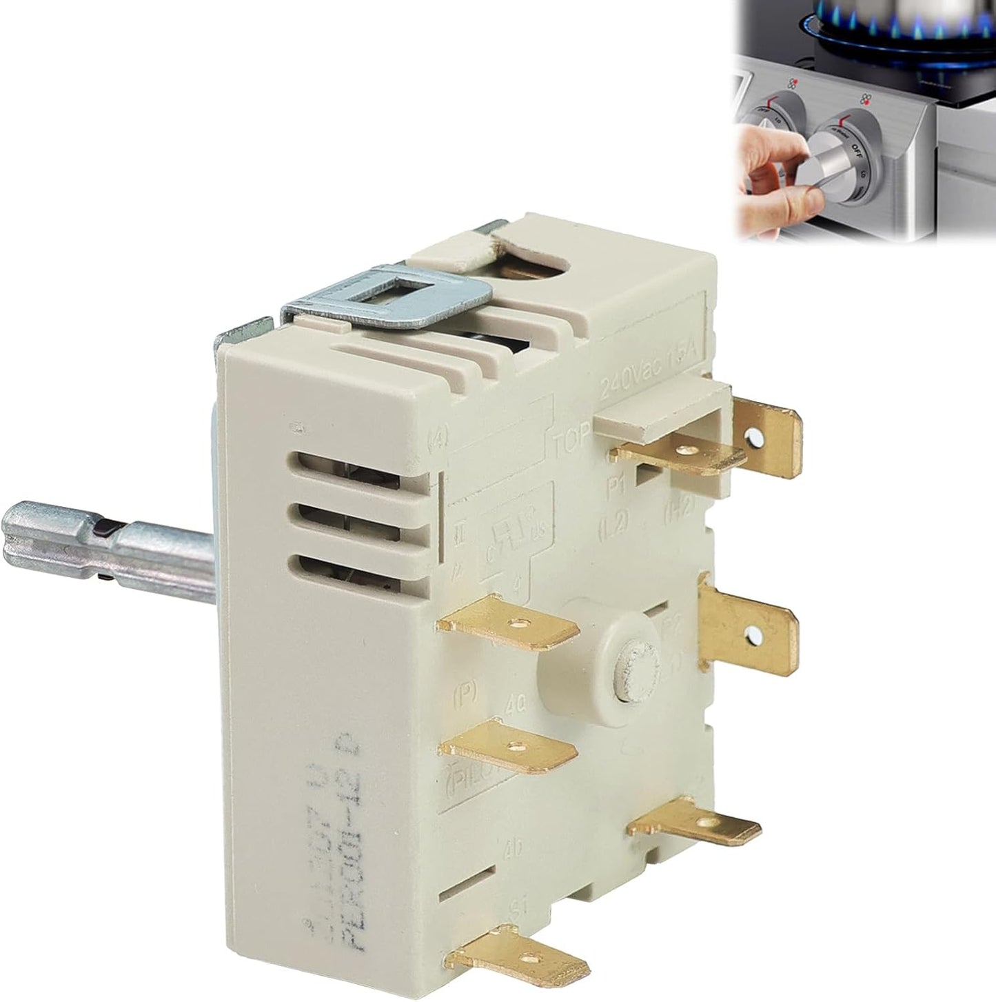 DG44-01006B Dual Infinite Switch for Samsung Range Ovens