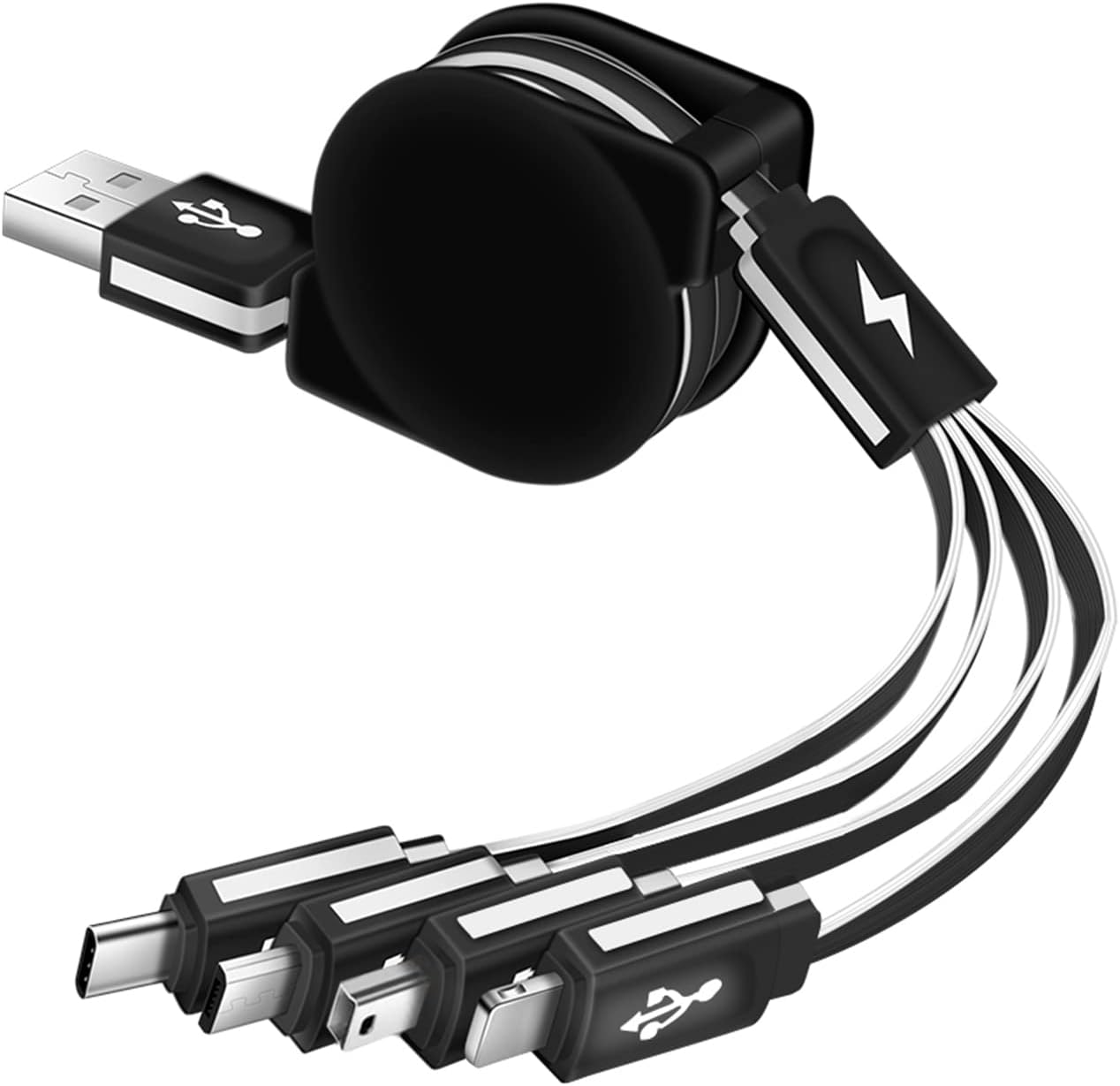 Universal 4-in-1 Retractable Multi USB Charger - KINGBACK