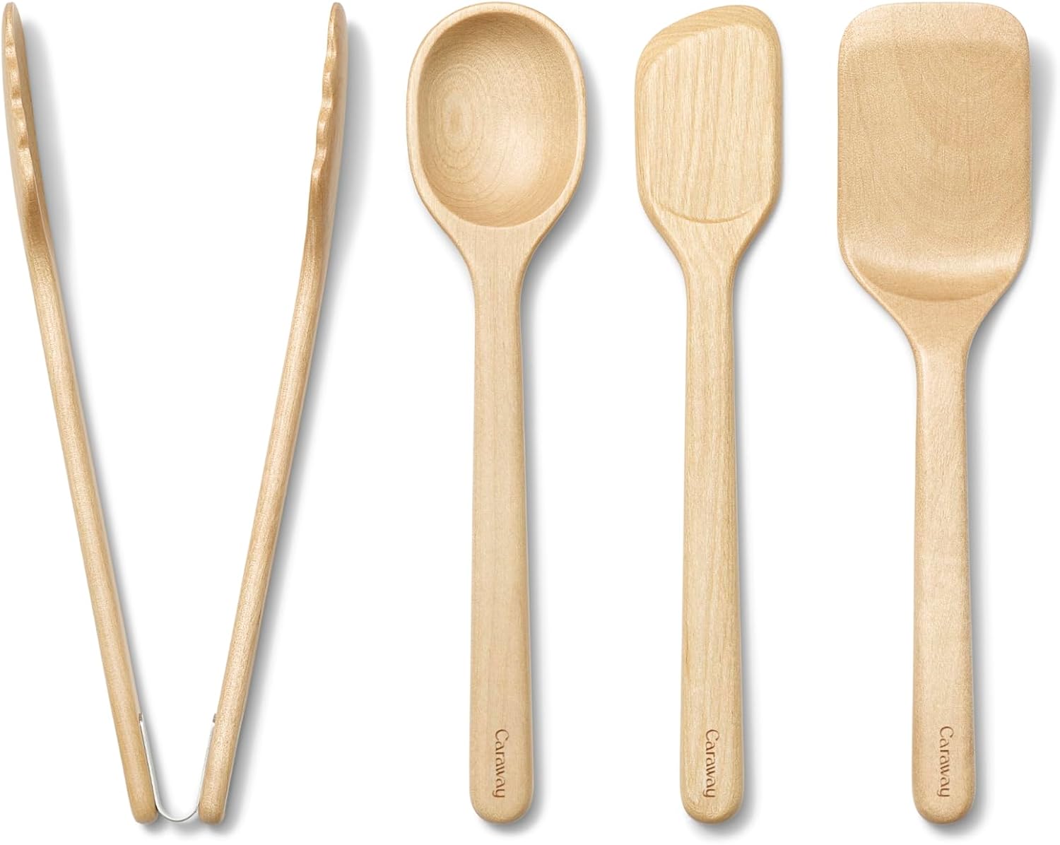 Caraway 4-Piece Mini Wooden Kitchen Utensils Set for Cooking