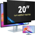 20 in Computer Privacy Screen Filter 2-Pack - Anti Blue Light Shield