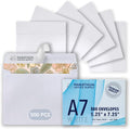 A7 Envelopes 5.25 x 7.25 in 500 Pack - Self-Seal Invitations