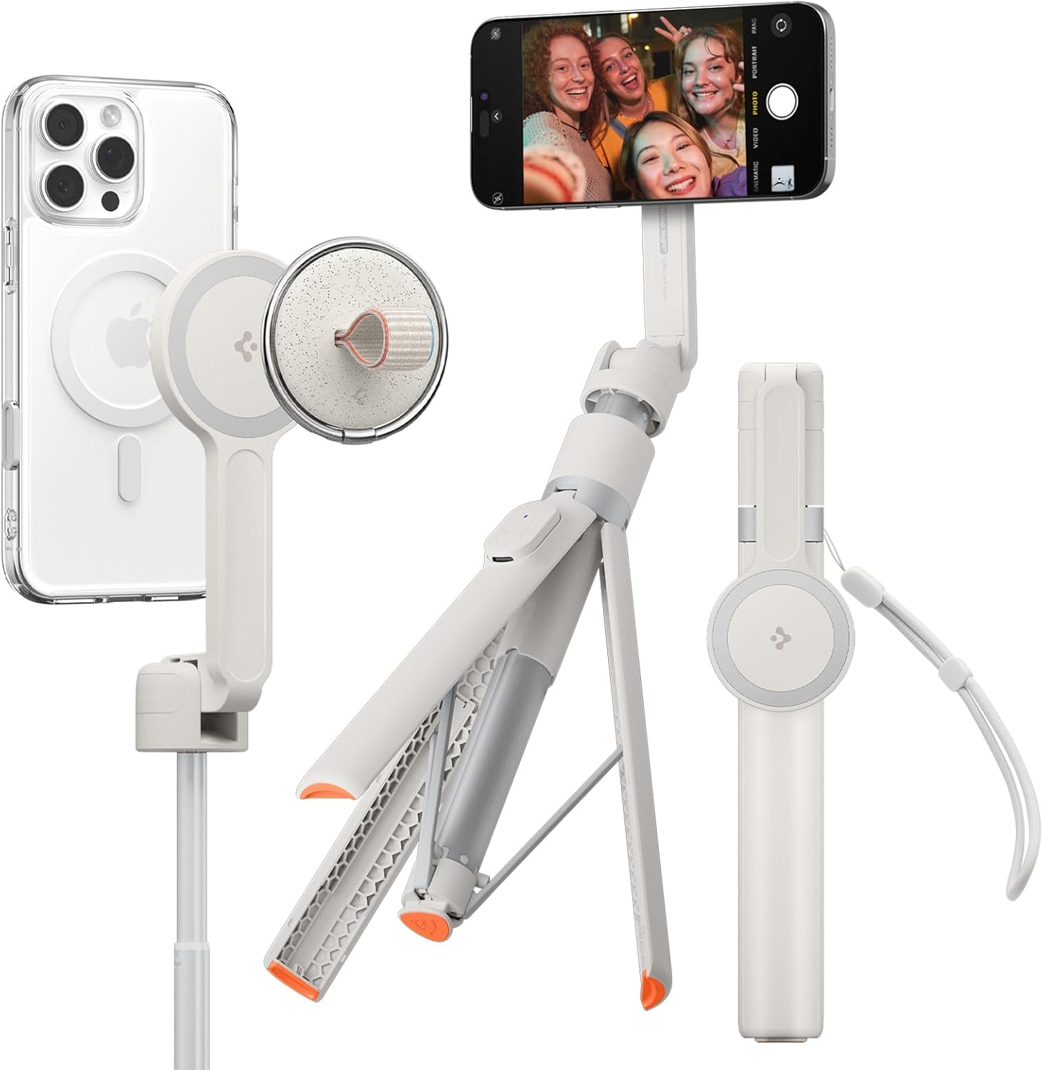 Spigen 57in Automatic Tripod Selfie Stick with Remote for Travel