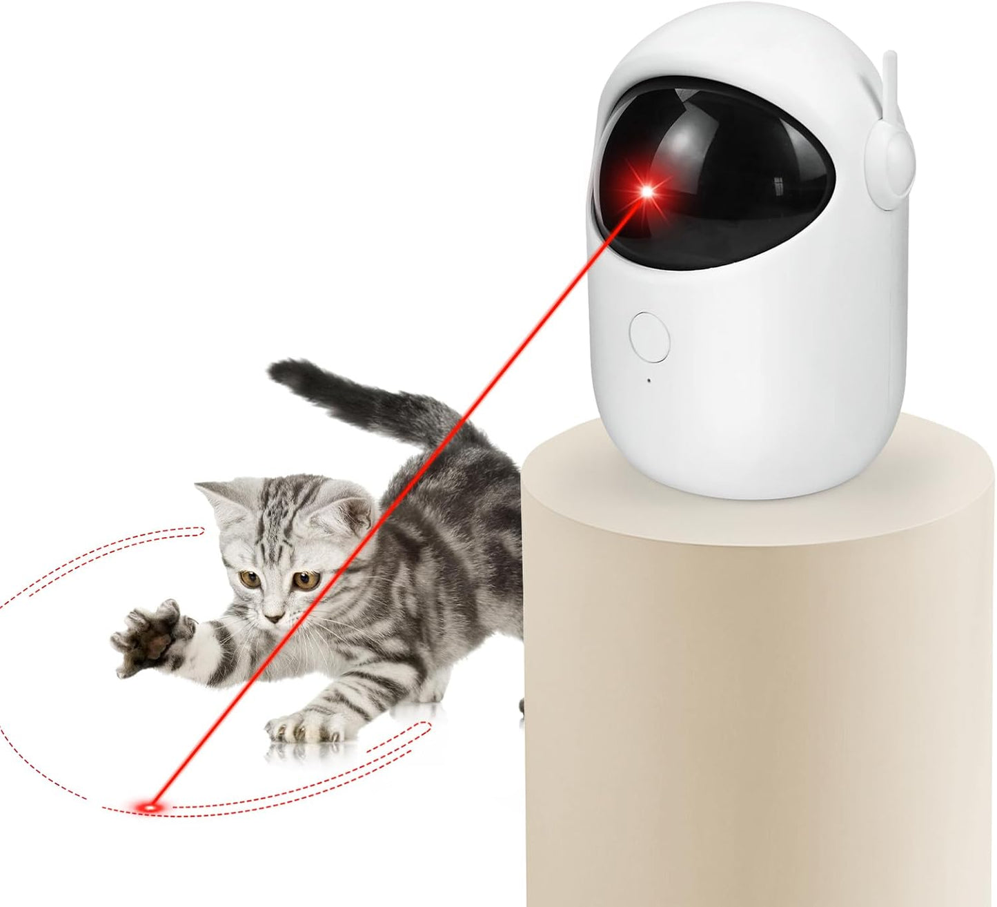 Interactive Laser Toy | Automatic 3 Speeds | Rechargeable | Cats/Dogs