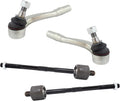 TRQ Front Inner and Outer Tie Rod Set Compatible with Mercedes-Benz